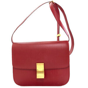Celine Classic Box Shoulder Bag, Calfskin, Women's